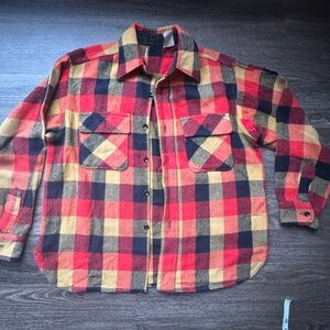 Vintage Plaid Flannel Shirt